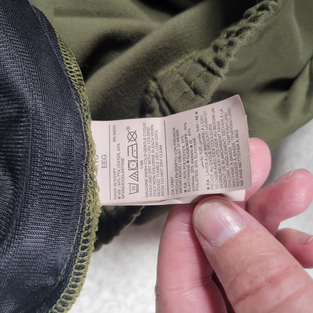 Old Navy Jogger Pants Mens 36 Olive Green Tapered Zipper Pockets Athleisure‎ - Picture 10 of 13